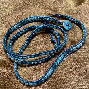 3/$10 Black/Gray/Silver Wrap Bracelet